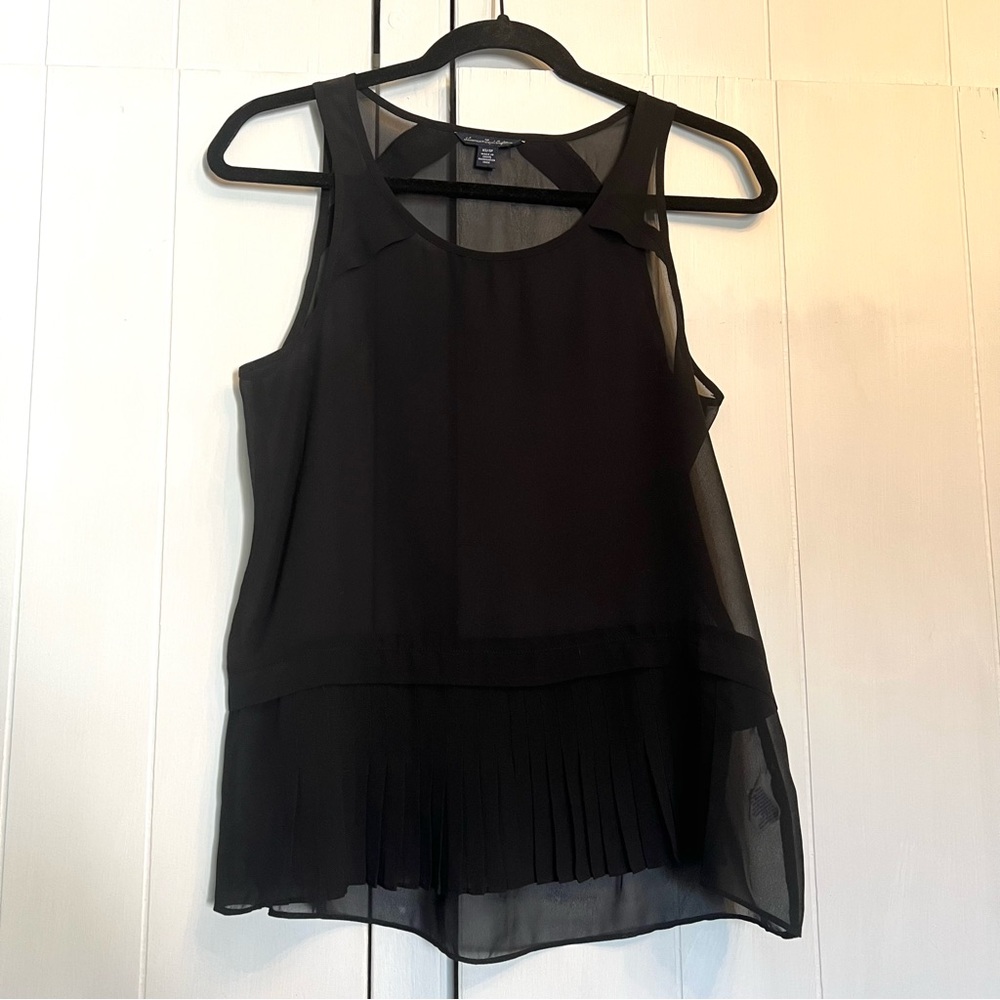 American Eagle Sheer Black Top